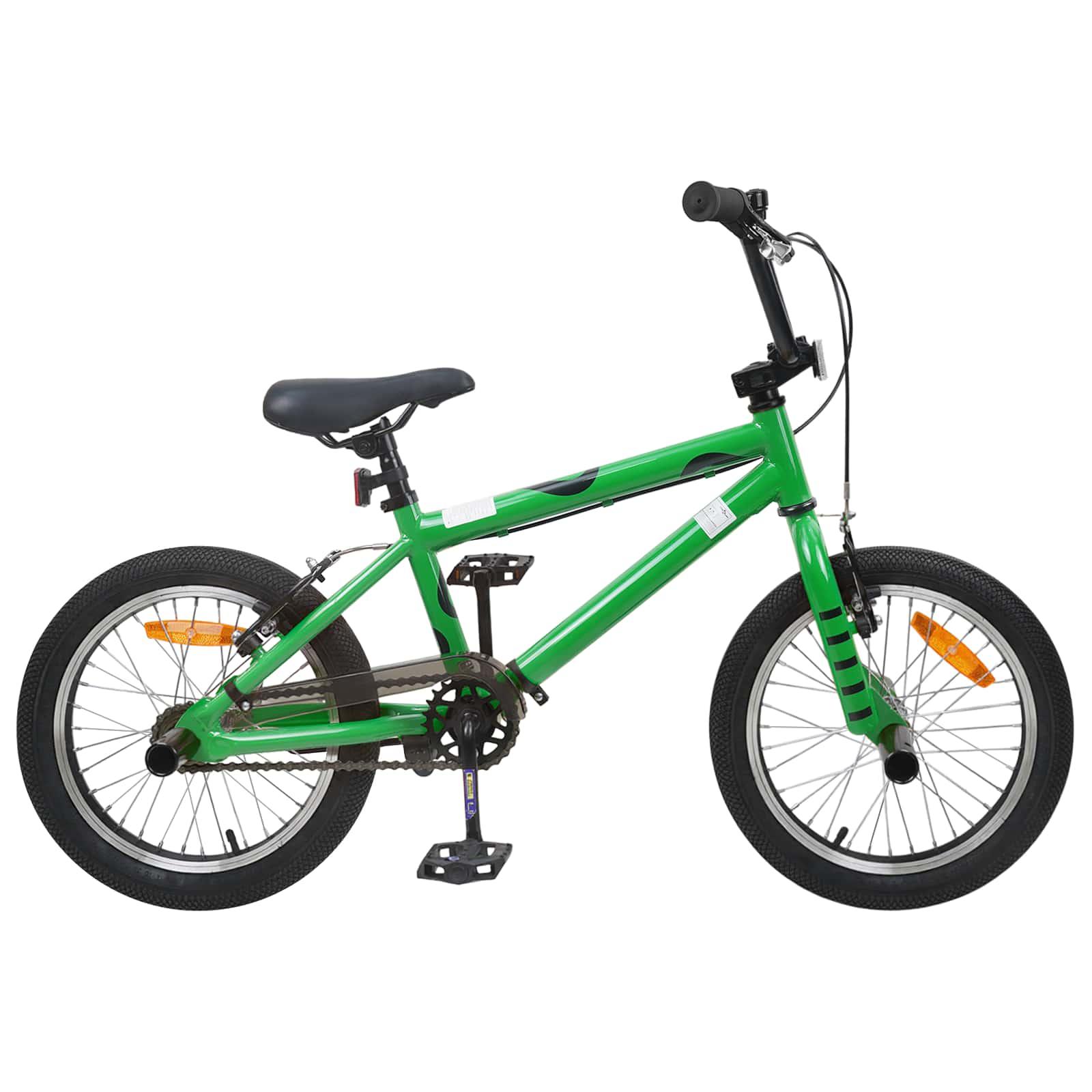 BMX Cykel 16 tommer til 5-8 år gamle Grøn billede