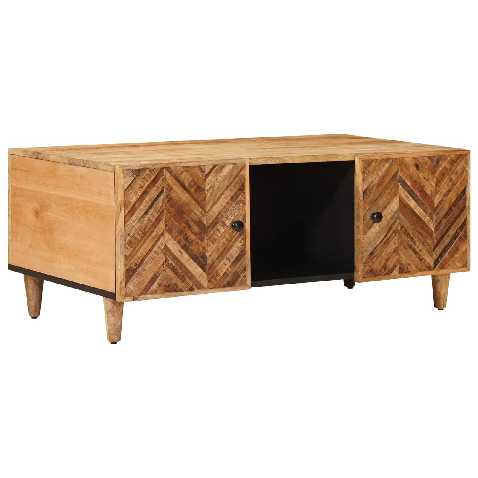 Sofabord Brun 100 x 54 x 40 cm Massivt mangotræ billede