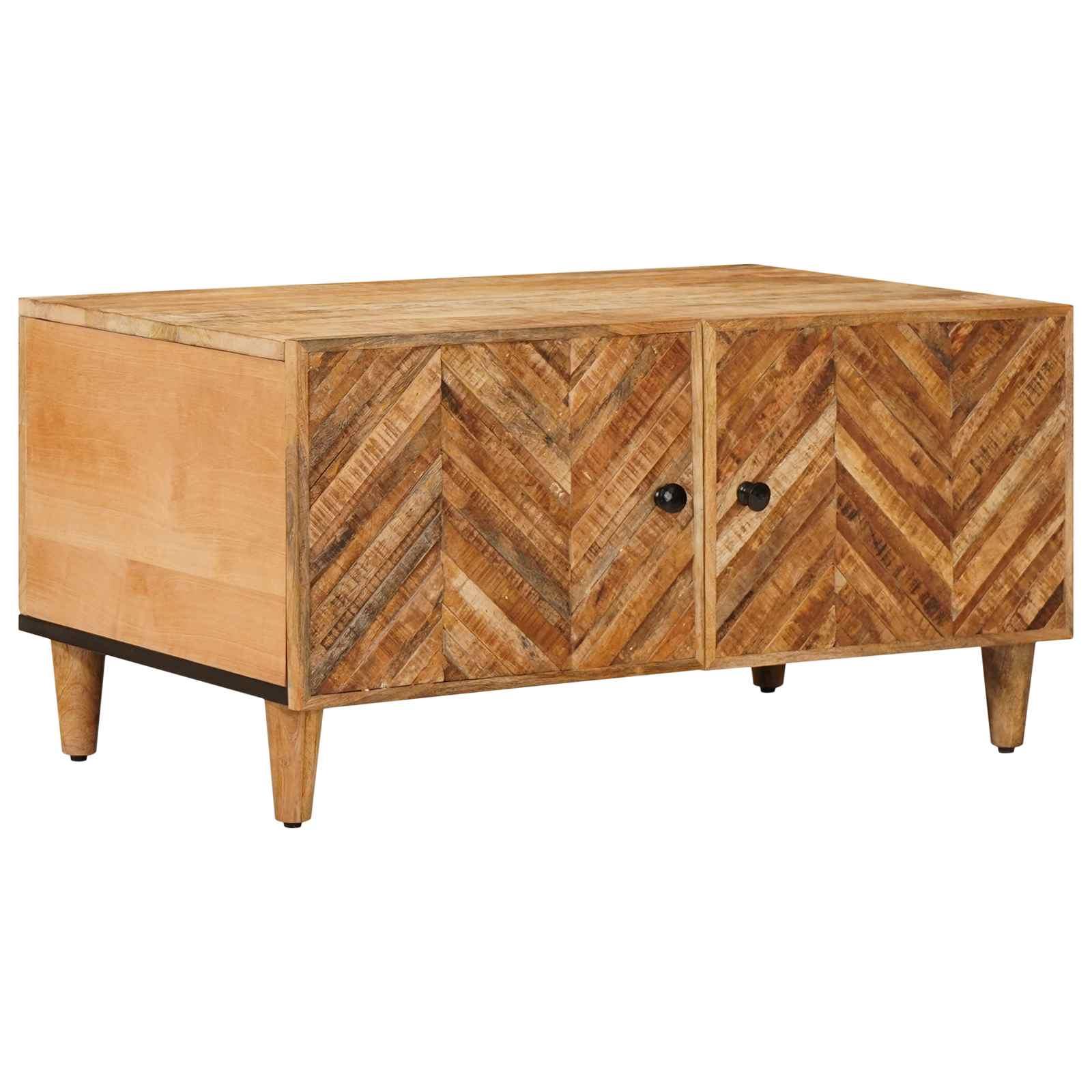 Sofabord Brun 80 x 50 x 40 cm Massivt mangotræ billede