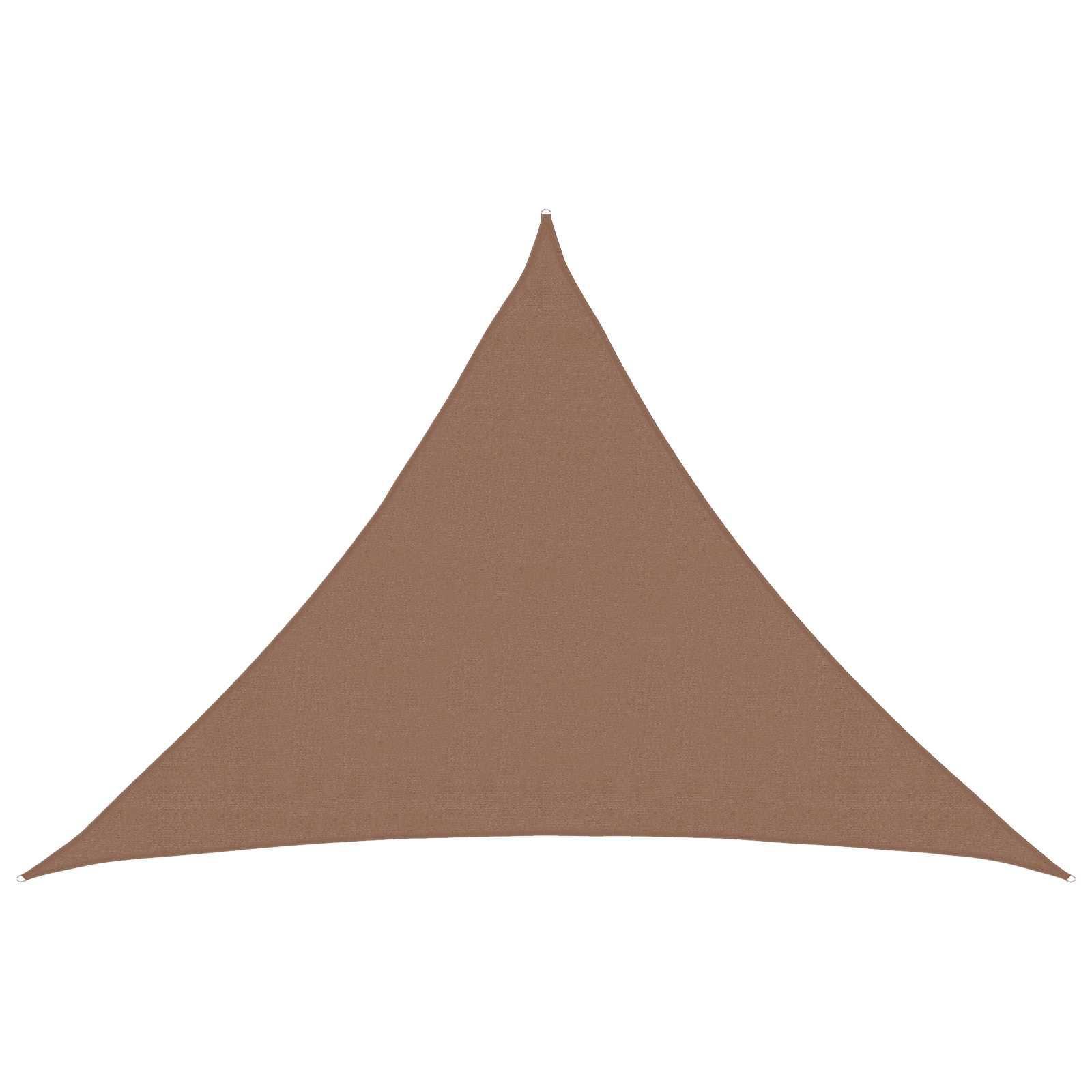 Solsejl Gråbrun 7 x 5 x 5 m HDPE billede