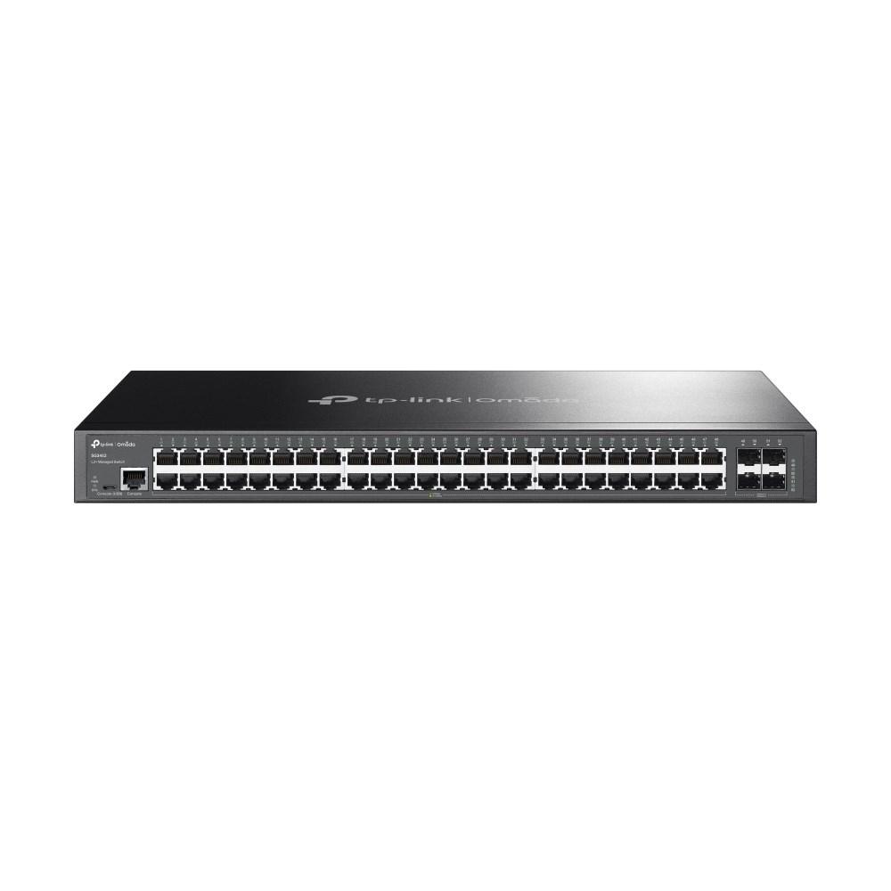 TP-Link Omada TL-SG3452 - 48-port Gigabit L2+ managed switch med 4 SFP