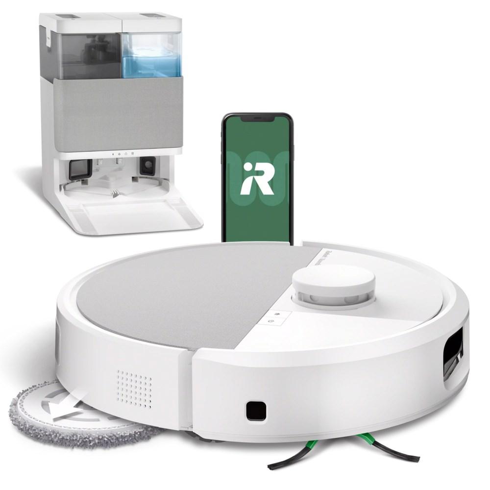 iRobot Roomba Combo Plus 505 robotstøvsuger med AutoWash Dock - hvid billede