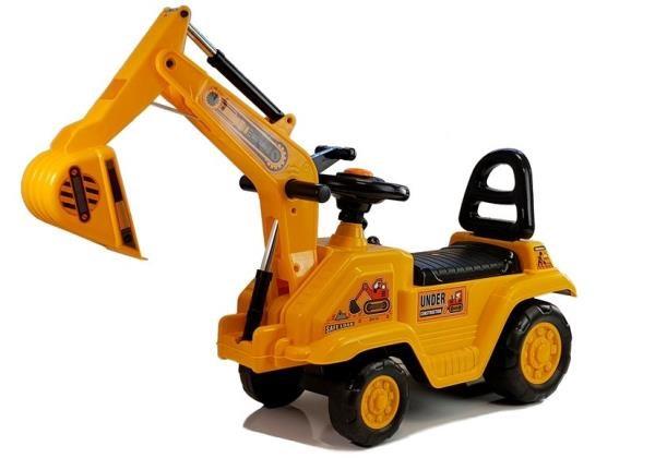 Gåbil gravemaskine til børn - ride-on med bevægelig arm (model 4814) billede