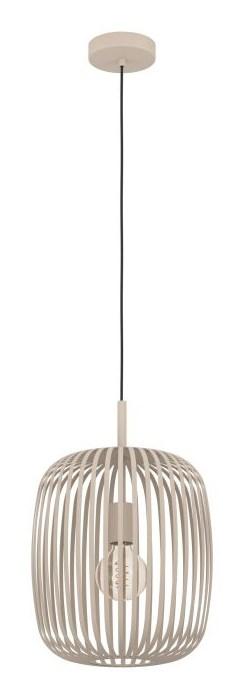 EGLO ROMAZZINA pendel E27 - sandfarvet loftlampe i stål, diameter 32,5 cm