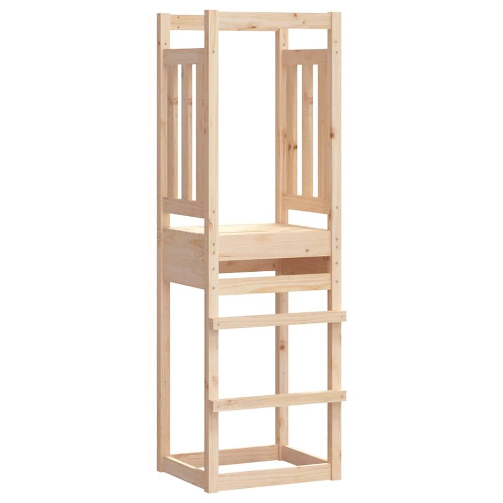 Legetårn 53x46,5x169 cm massivt fyrretræ billede