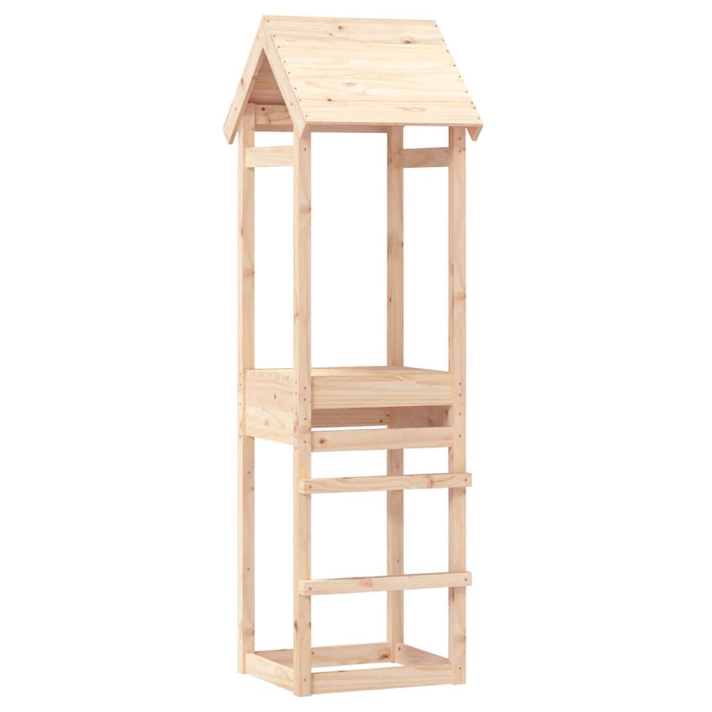 Legetårn 53x46,5x194 cm massivt fyrretræ billede