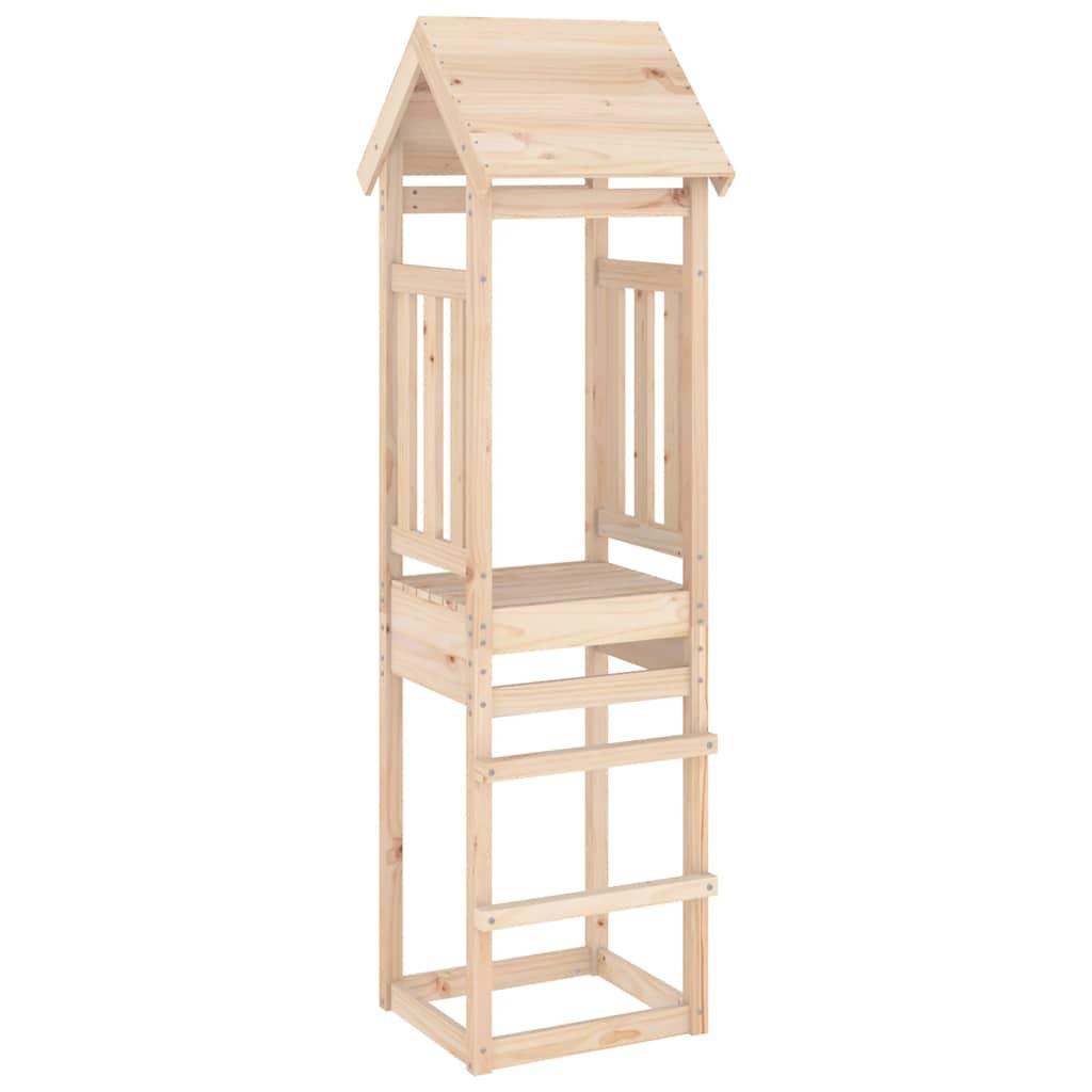 Legetårn 52,5x46,5x206,5 cm massivt fyrretræ billede