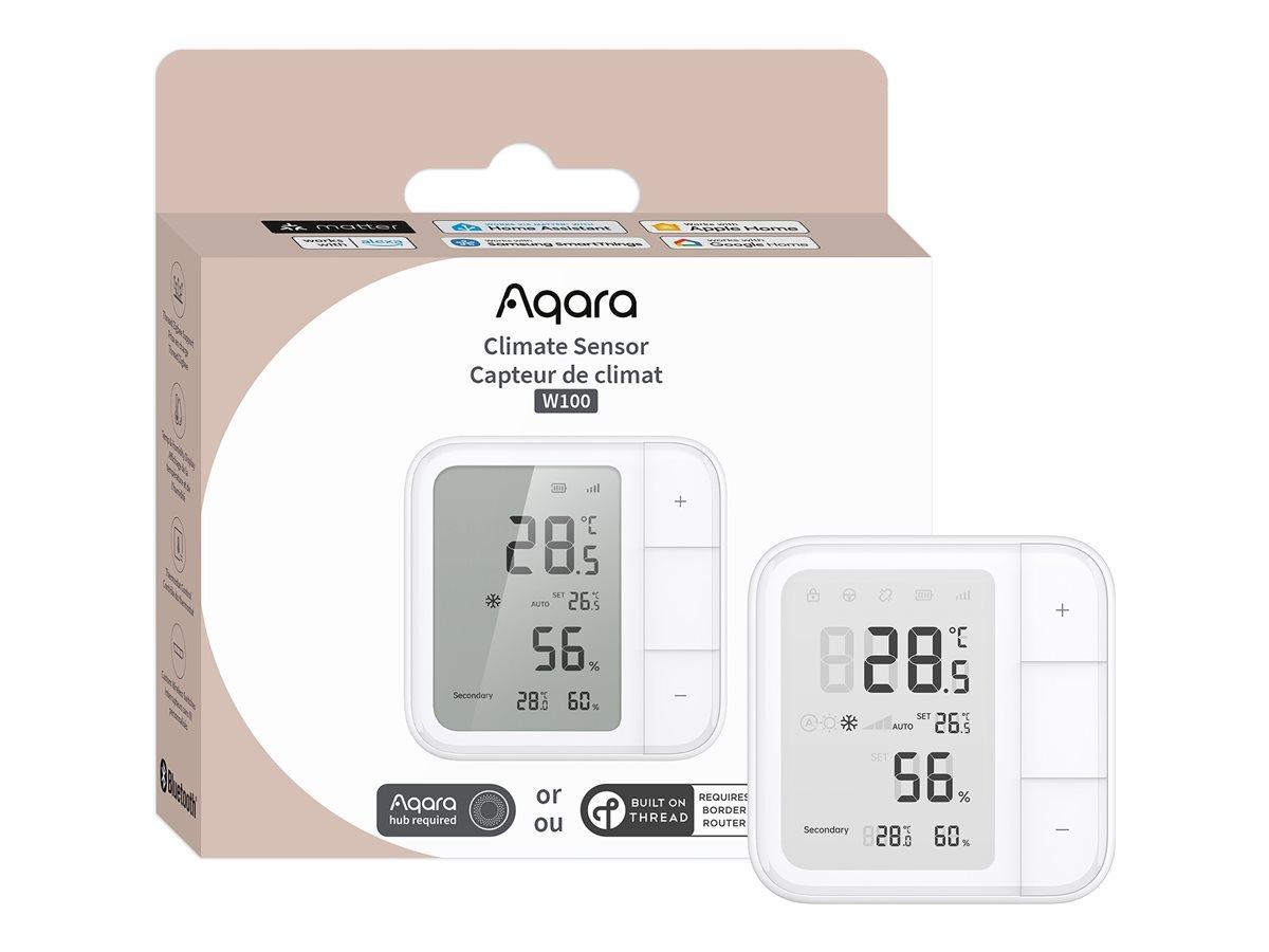 Aqara W100 temperatur- og fugtighedssensor - hvid