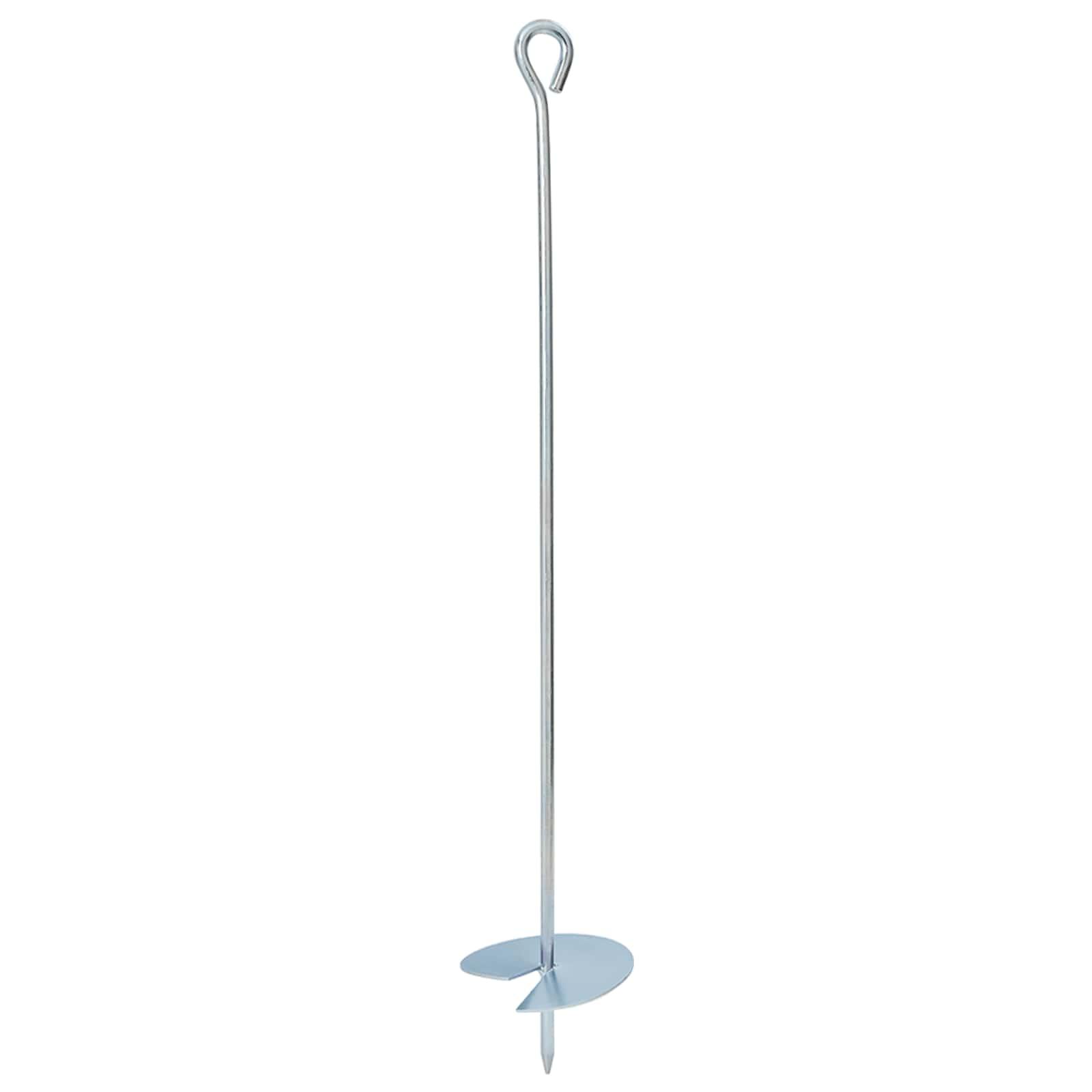 Jordanker 2 stk Sølv Ø10 x 60 cm Galvaniseret metal billede