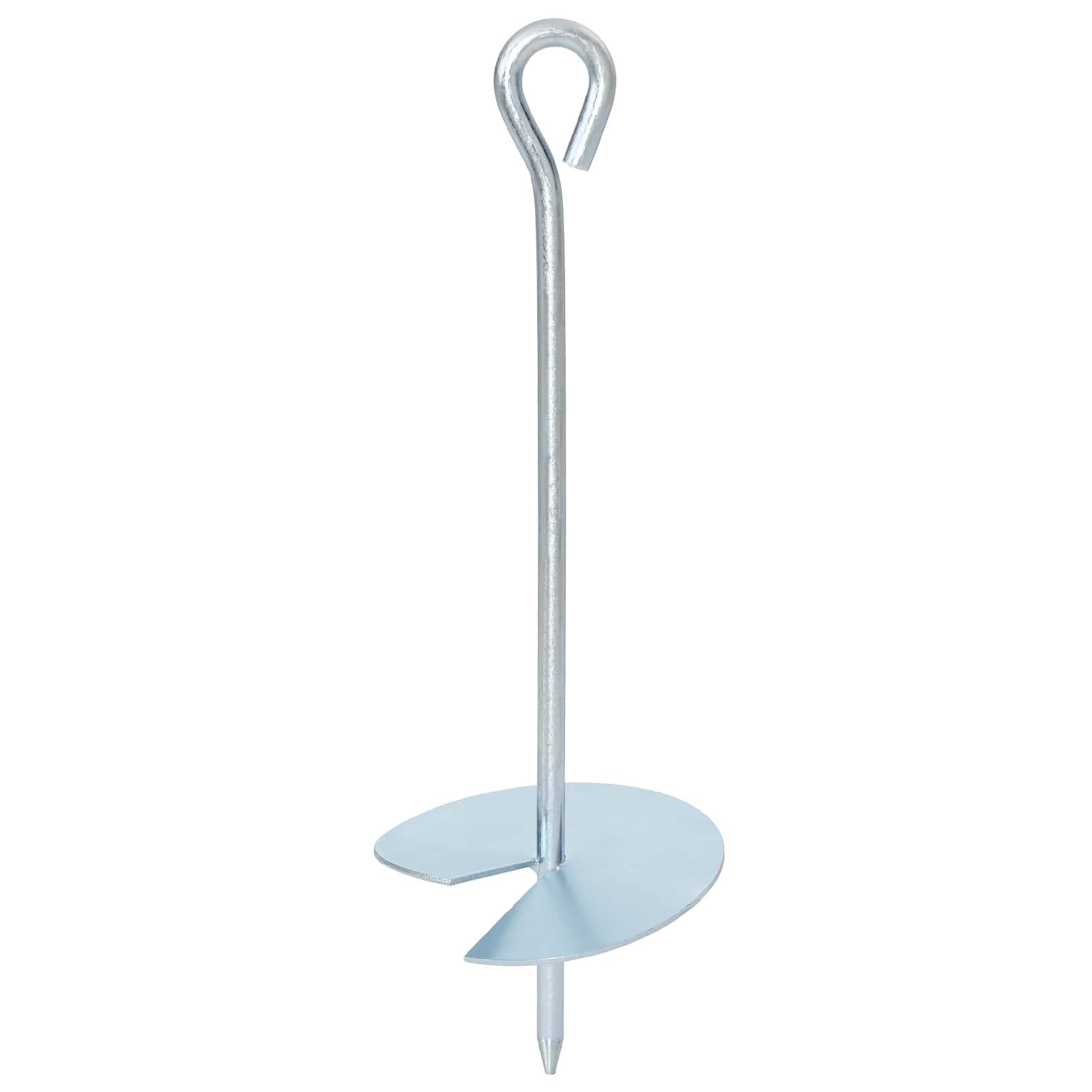 Jordanker 2 stk Sølv Ø10 x 30 cm Galvaniseret metal billede