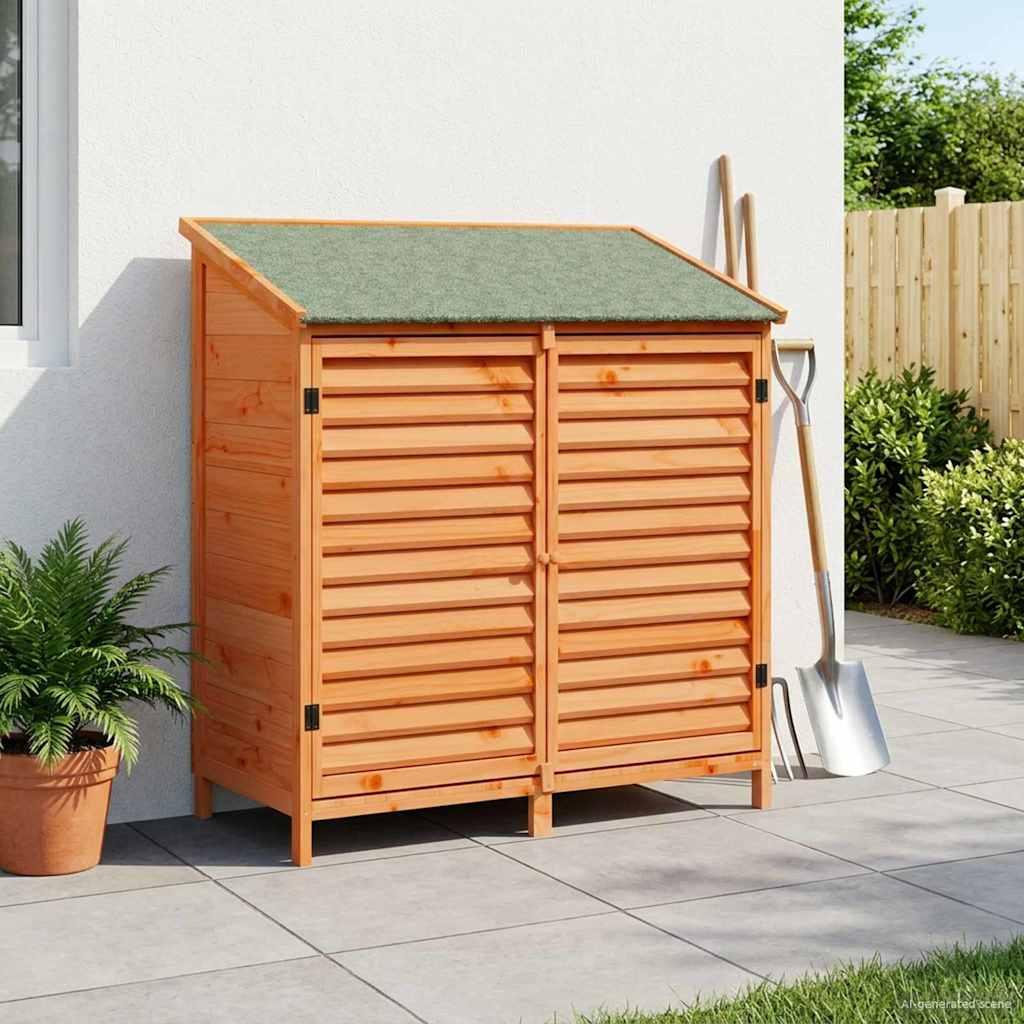 Have Skur Brun 106 x 56 x 113,5 cm Massivt Fyrretræ billede