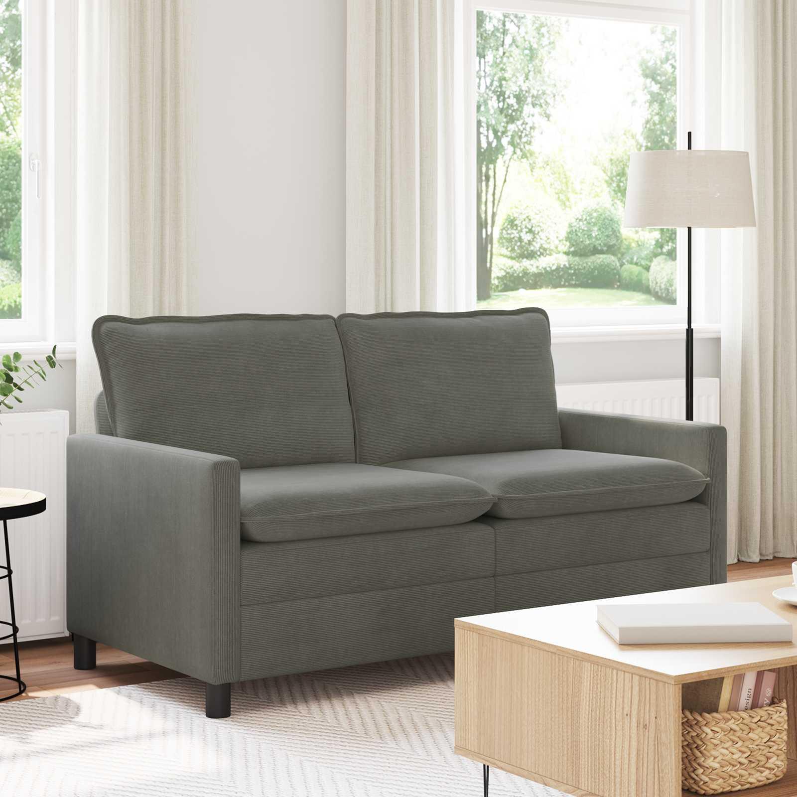 Sofa Lysegrå 156 x 81 x 87,5 cm Stof billede