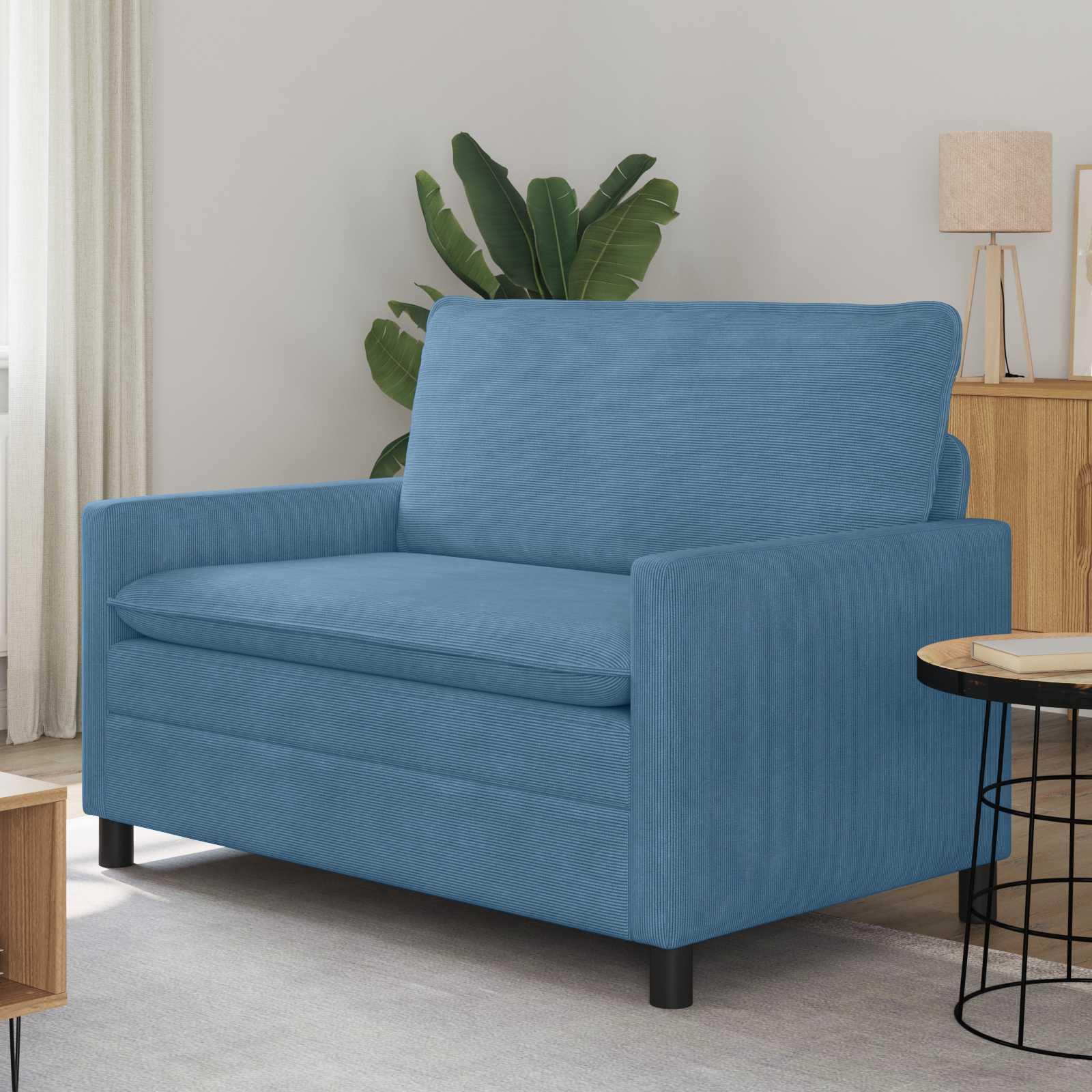 Sofa Blå 126 x 81 x 87,5 cm Stof billede