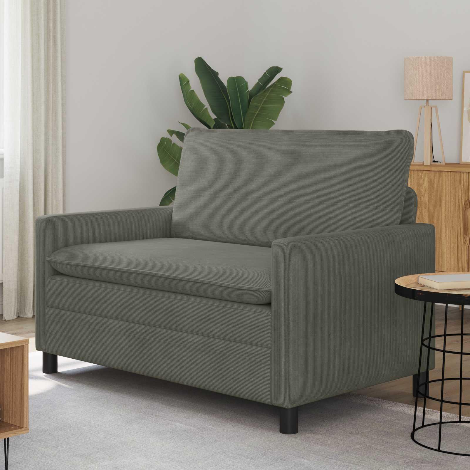 Sofa Lysegrå 126 x 81 x 87,5 cm Stof billede