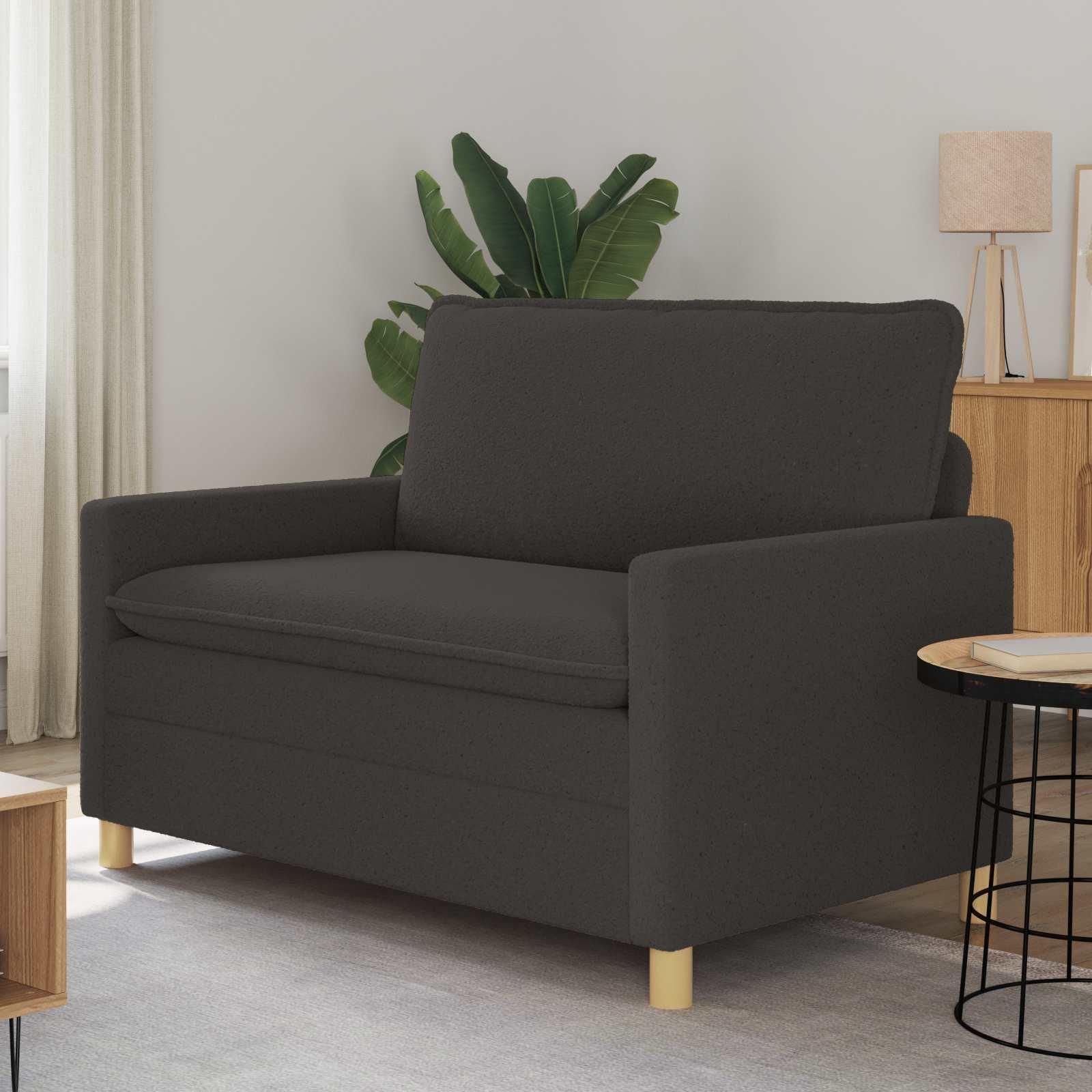 Sofa Mørkegrå 126 x 81 x 87,5 cm Stof billede