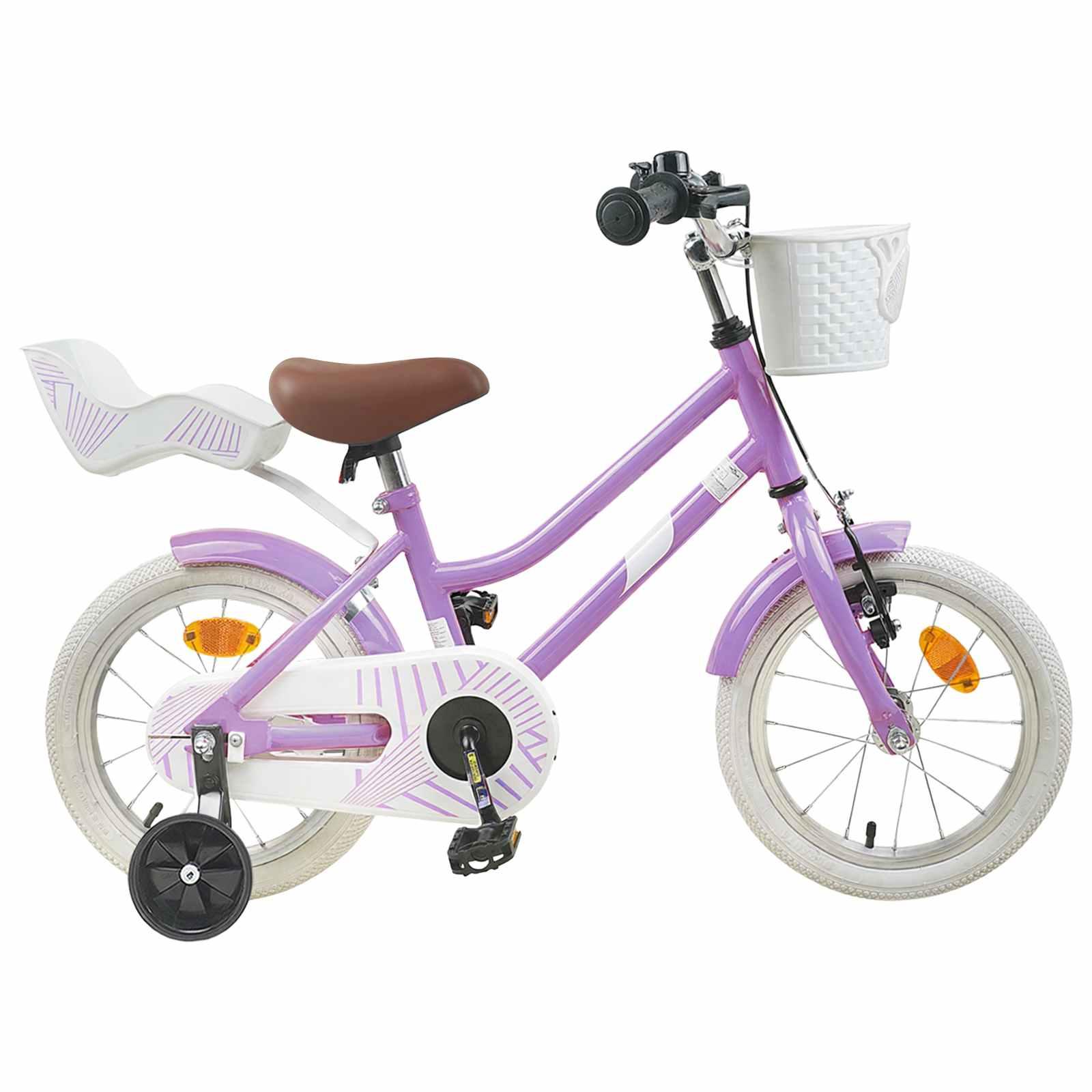 Børnecykel 14 tommer anbefalet til 3-5 år gammel Lilla billede