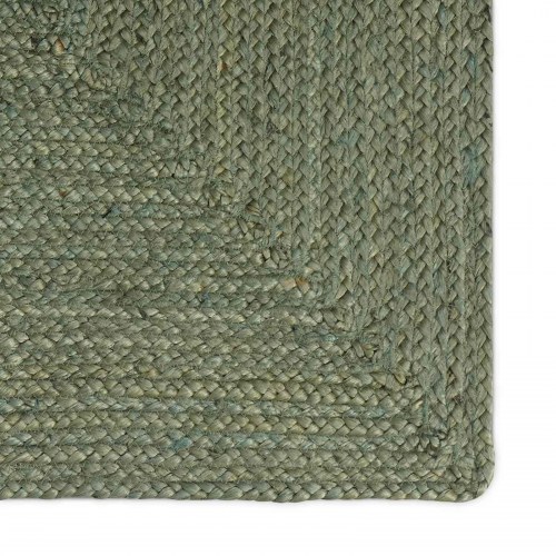 Firkantet områdetæppe i jute - olivengrøn 300 × 300 cm