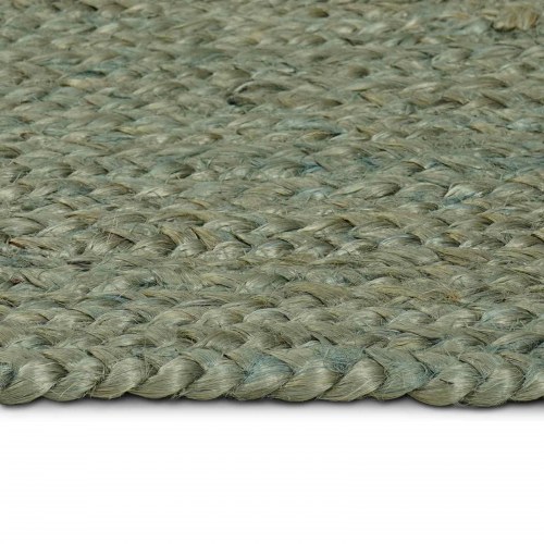 Firkantet områdetæppe i jute - olivengrøn 300 × 300 cm