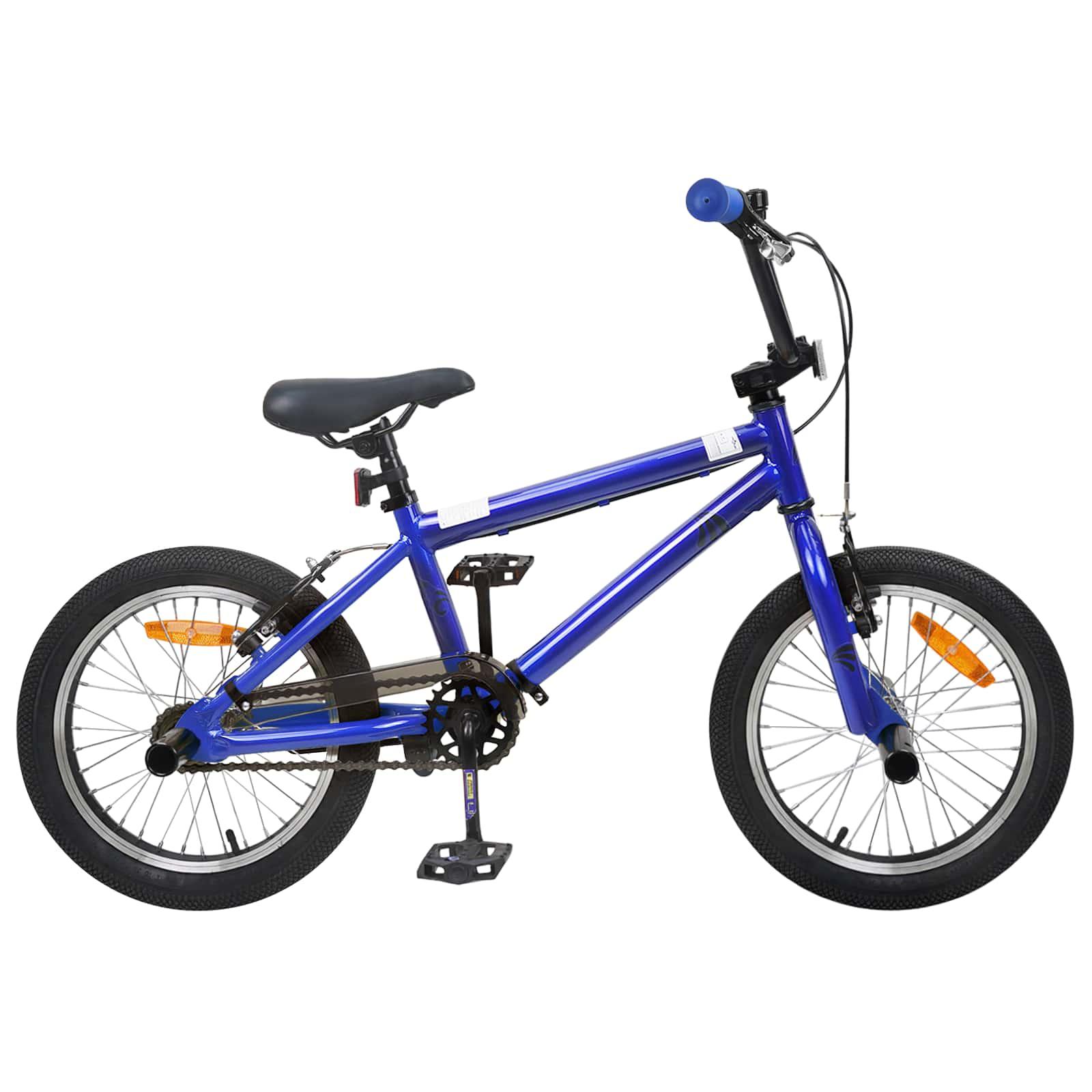 BMX Cykel 18 tommer til 7-10 år gamle Mørk blå billede