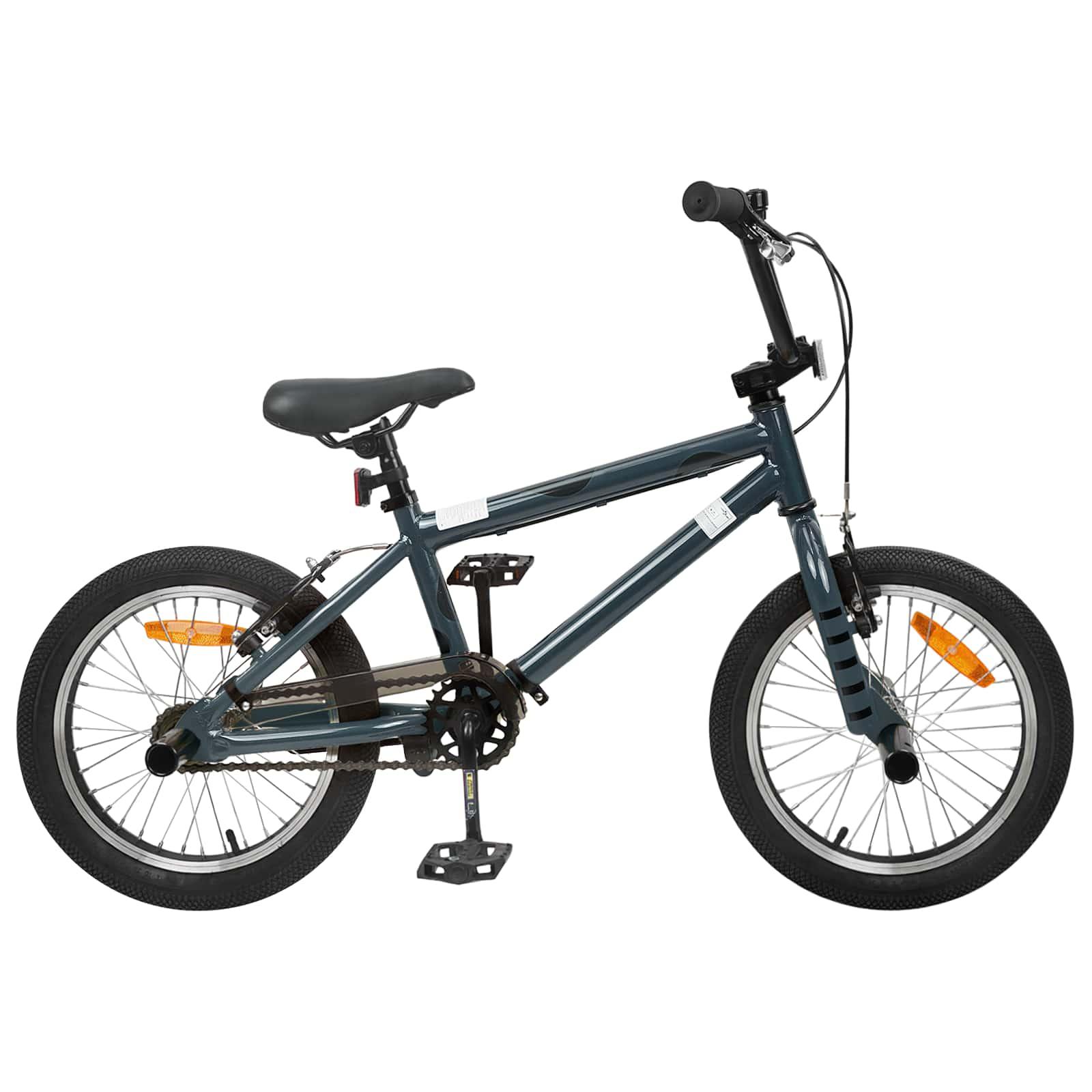 BMX Cykel 16 tommer til 5-8 år gamle Mørkegrå billede
