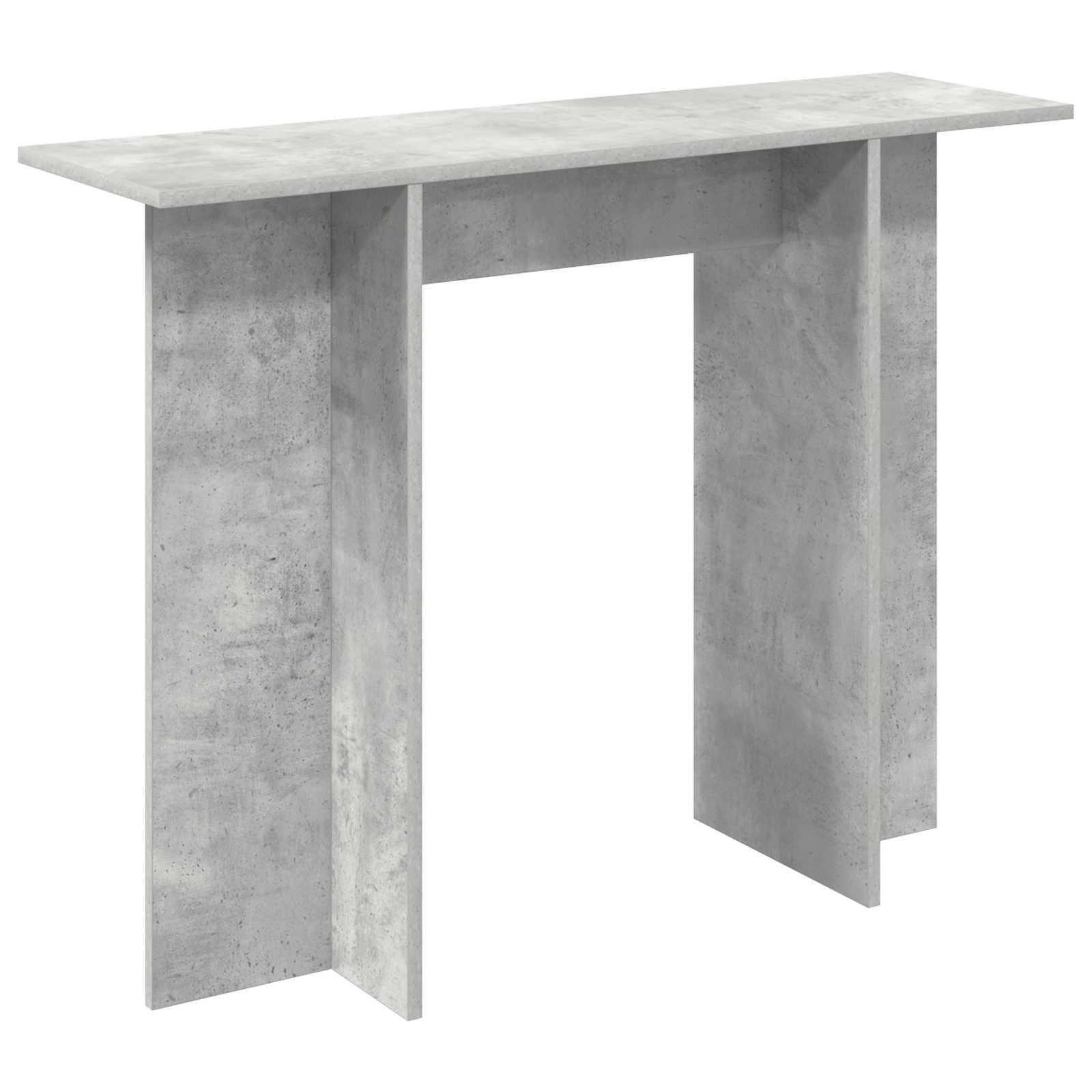 Konsolbord Betongrå 100 x 30 x 75 cm Konstrueret træ billede