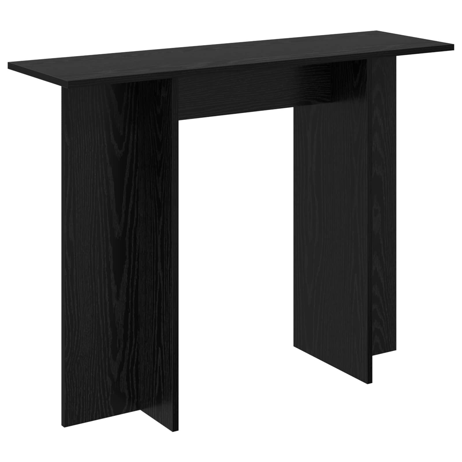 Konsolbord Sort eg 100 x 30 x 75 cm Konstrueret træ billede