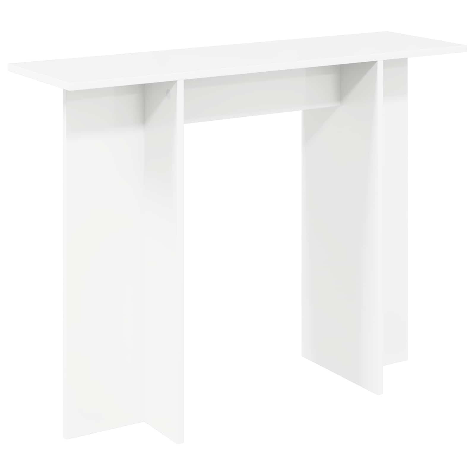 Konsolbord Hvid 100 x 30 x 75 cm Konstrueret træ billede