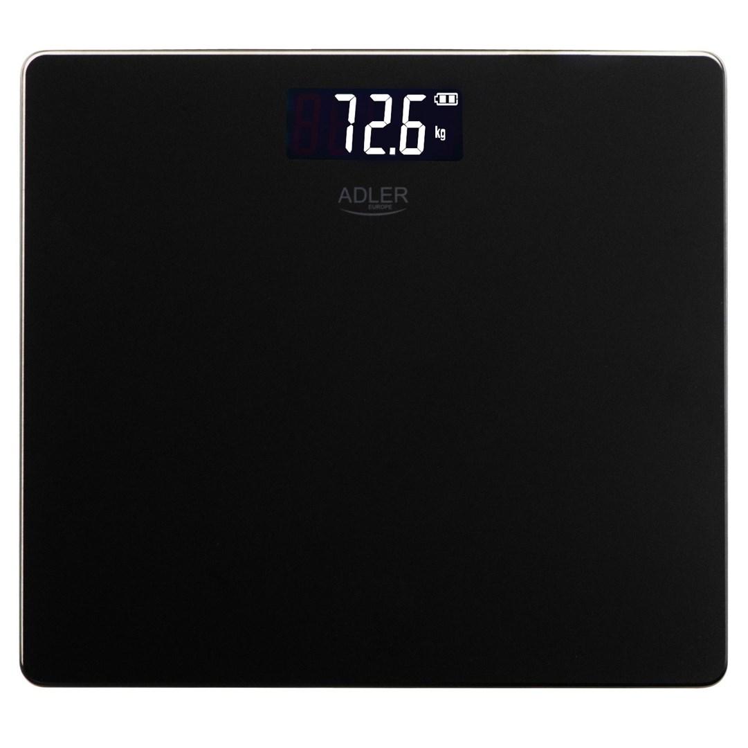 Adler AD 8194b badevægt - genopladelig via USB‑C, sort billede