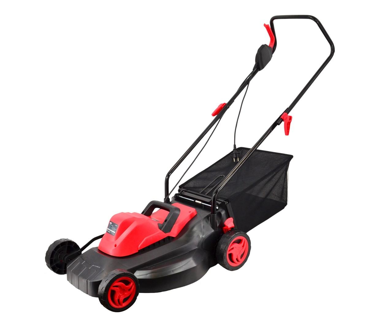 AWTOOLS AW7A115 elektrisk plæneklipper - 1.800 W med opsamler billede