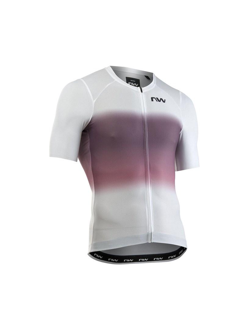 Northwave Blade Air cykeltrøje med korte ærmer - hvid/rosa, M billede