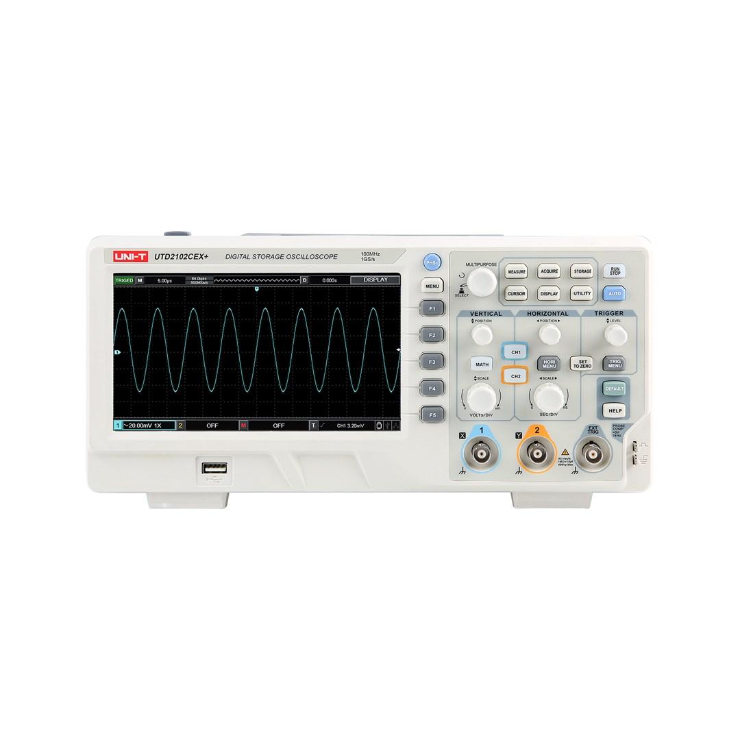 UNI-T UTD2102CEX+ digitalt oscilloskop - 2 kanaler billede