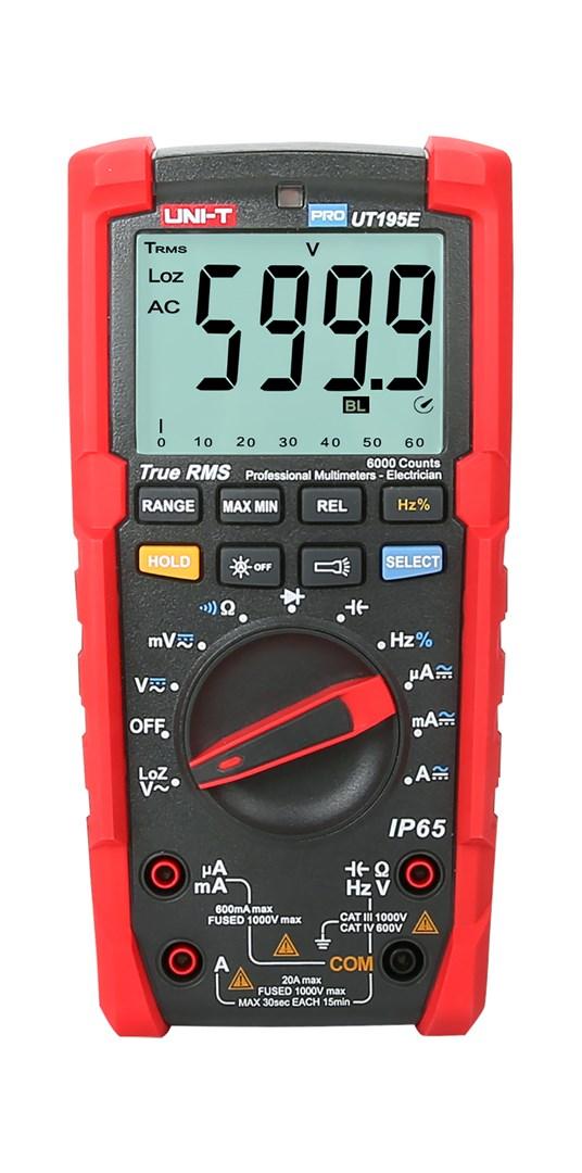 UNI-T PRO UT195E sand RMS multimeter - 6.000 tællinger, IP65 billede
