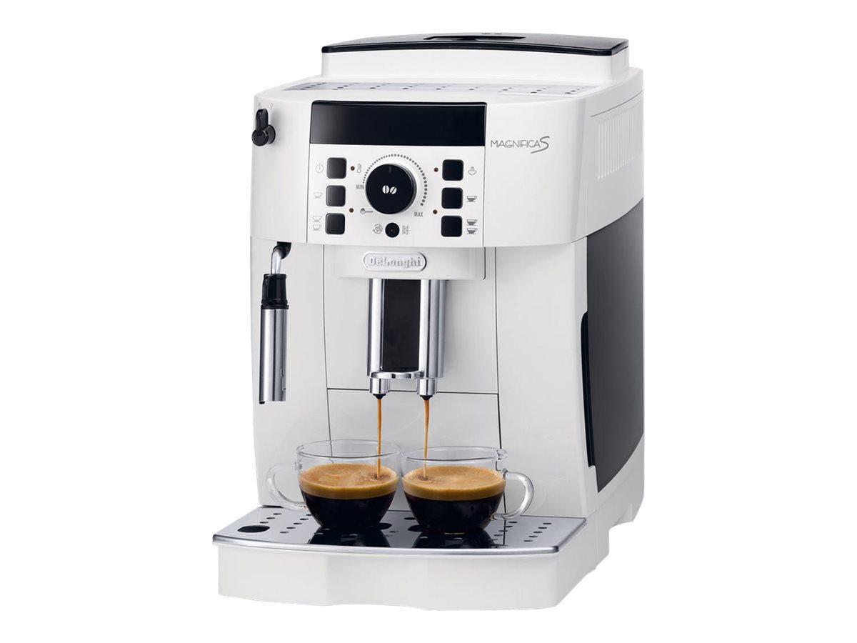 De’Longhi Magnifica S ECAM 21.117.W - automatisk espressomaskine med mælkeskummer, hvid