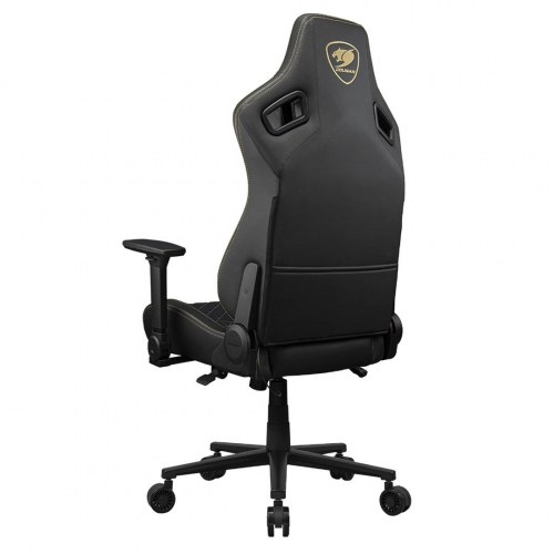 COUGAR Defiant Lux gamer stol - sort/guld, kunstlæder, 4D armlæn