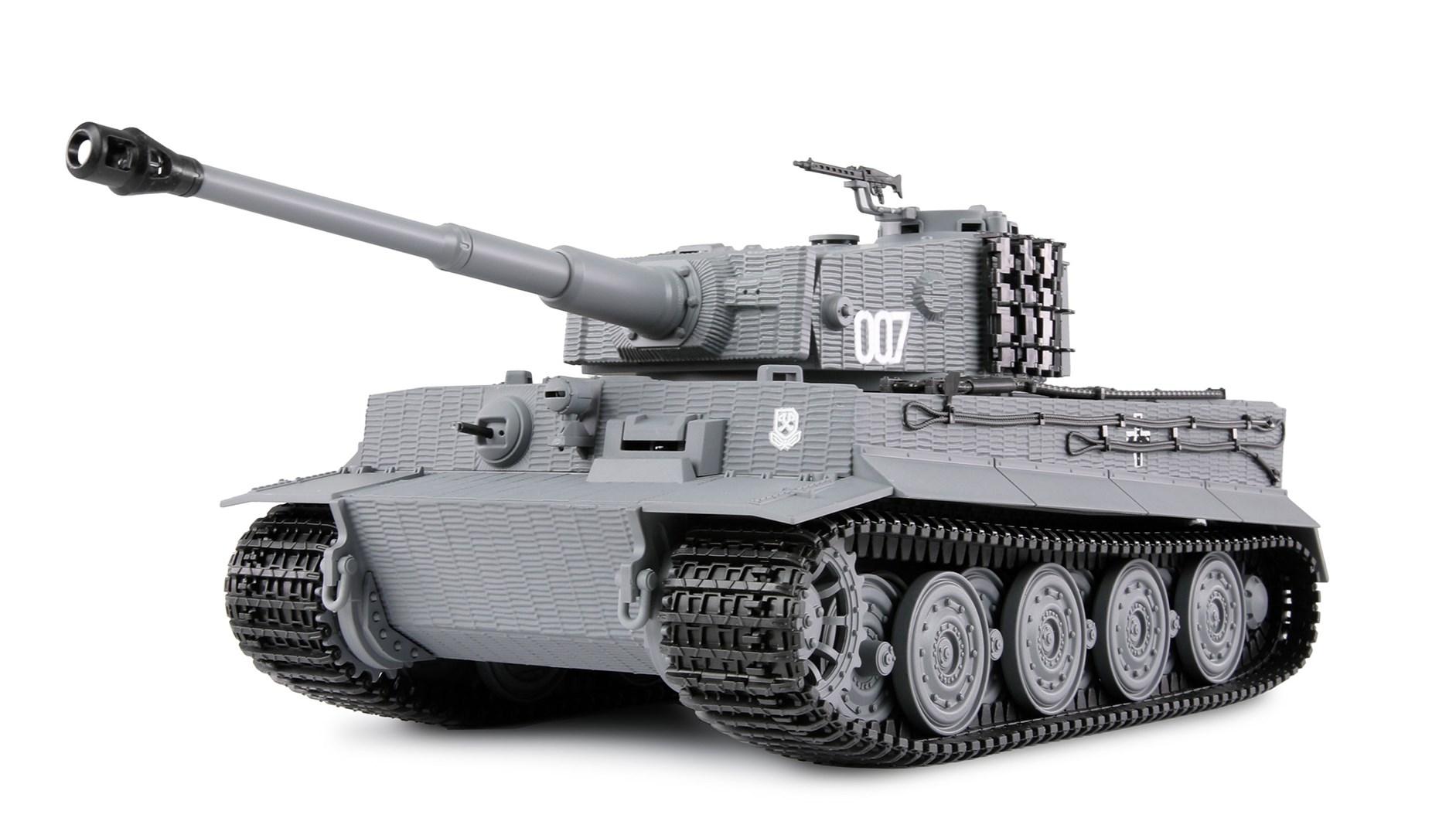 RC kampvogn Tiger 1 1:24 - elektrisk, RTR, grå
