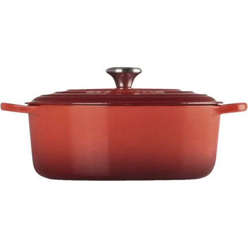 Le Creuset ovnfast gryde/stegegryde 8,9 l - støbejern, rød (Ø 35 cm)