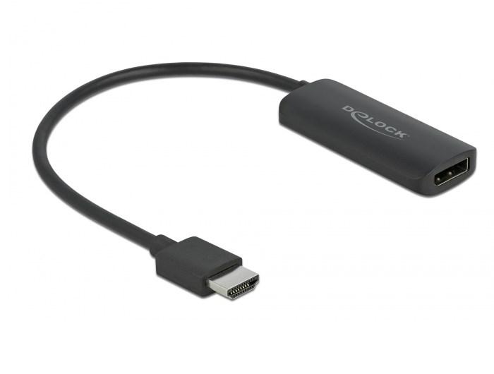 DeLOCK HDMI til DisplayPort adapterkabel - 4K 60 Hz, 0,24 m