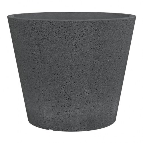 Plastik blomsterkrukke 49 cm - Stony Black