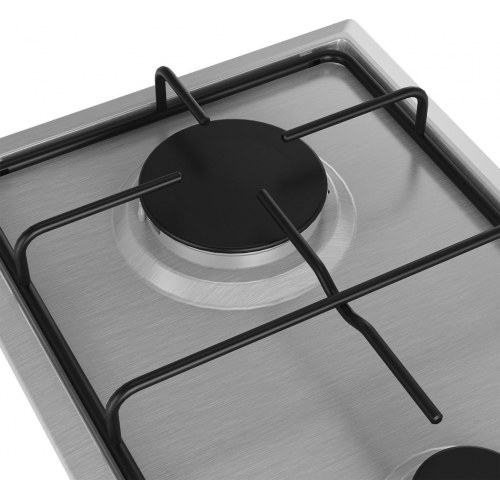 Beko HDCG 32220 FX gaskogeplade 29 cm - 2 zoner, rustfrit stål, indbygning