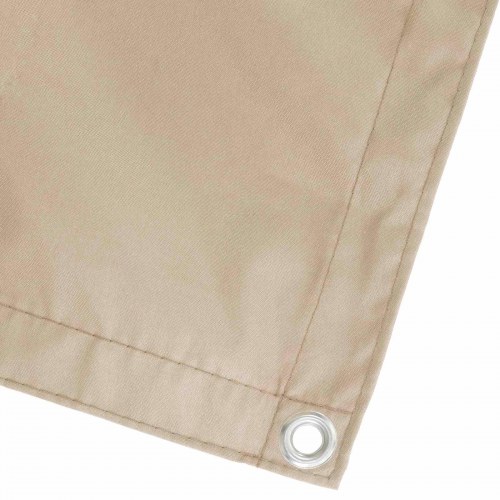 Balkon Afskærmning 200 x 300 cm Stof med PU-belægning Beige