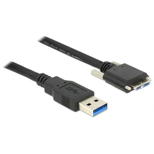 DELOCK 83599 USB 3.2 Gen 1 kabel 3 m - USB-A til Micro‑USB B, sort