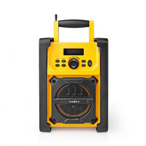 Nedis RDFM3100YW FM arbejdssradio med Bluetooth - gul/sort