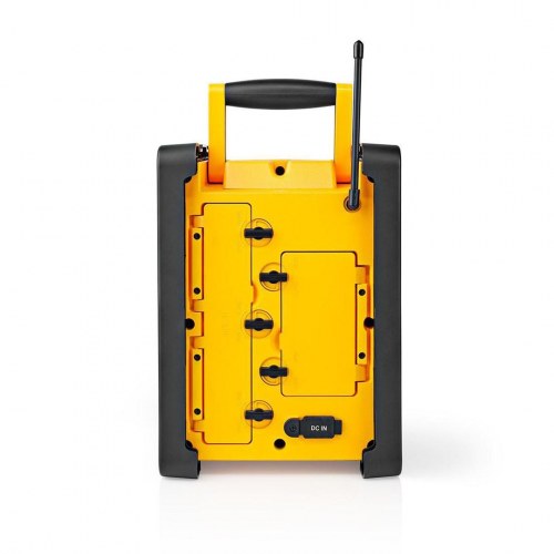Nedis RDFM3100YW FM arbejdssradio med Bluetooth - gul/sort