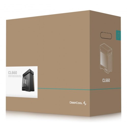 DeepCool CL660 Black - PC kabinet med hærdet glas