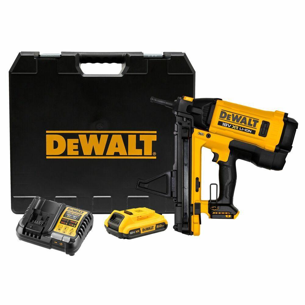 DeWALT 18V XR gasklammepistol - 1×2,0 Ah