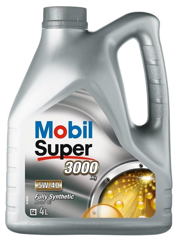 Mobil Super 3000 X1 motorolie 5W-40 - 4 l billede