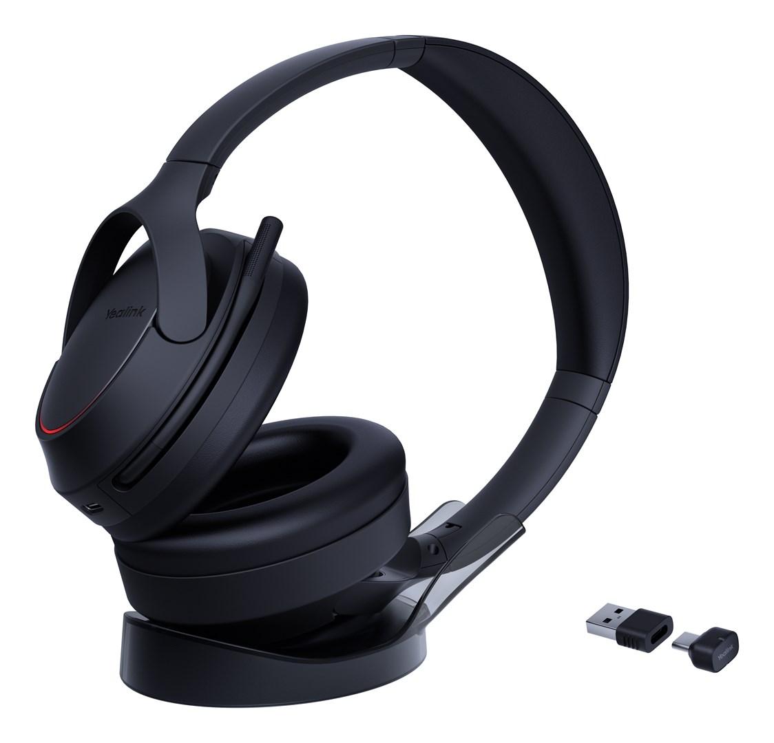 Yealink BH78 med ladestand - USB-C/A headset (sort)
