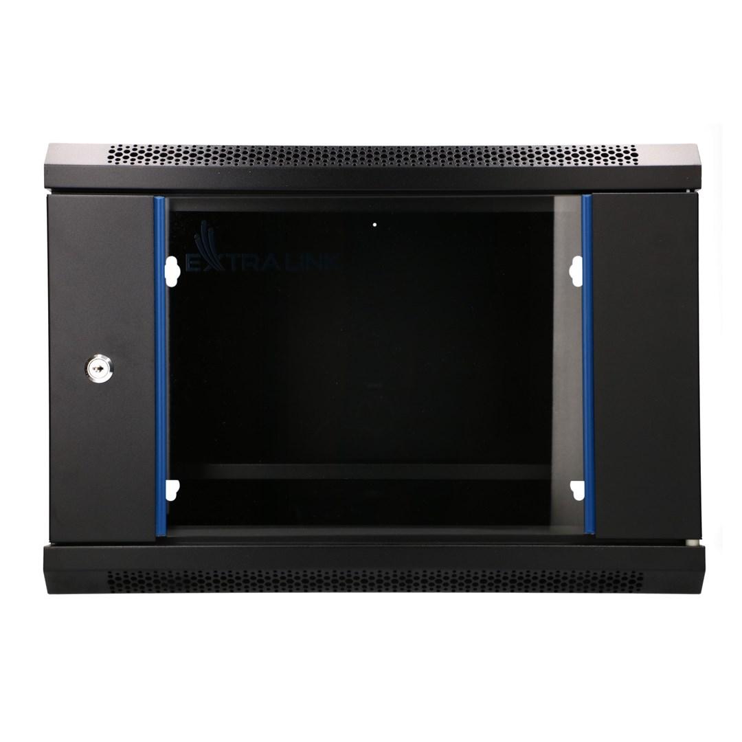 Extralink LITE 6U vægmonteret rackskab 530 × 400 mm - sort billede