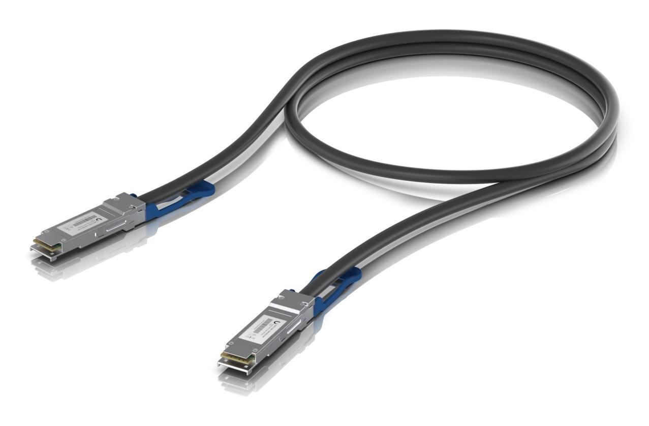 Ubiquiti UACC-DAC-QSFP28-0.5M - 100G QSFP28 Direct Attach-kabel, 0,5 m, sort
