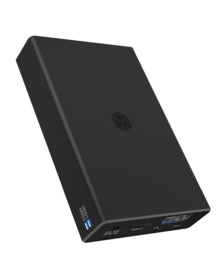 RAIDSONIC IB-RD2253-C31 - kabinet til 2× 2,5" HDD/SSD med RAID, USB 3.2 Gen 2 (Type‑C/Type‑A)